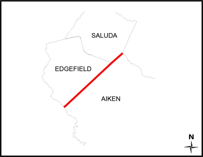 Saluda County Gis Mapping Aiken Edgefield Saluda County Boundary | South Carolina Revenue And Fiscal  Affairs Office