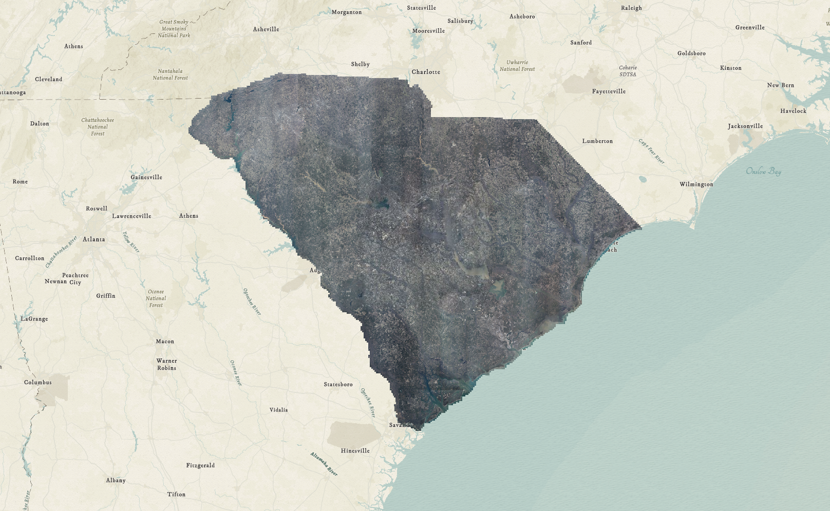 Interactive South Carolina Aerial Imagery Story Map