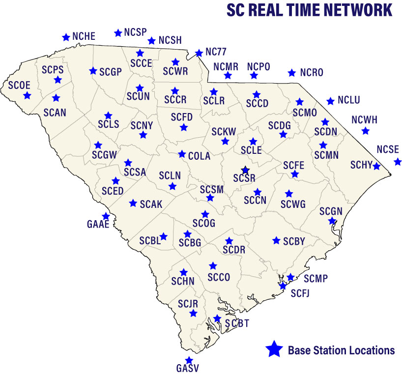 SCRTN Base Station Location Map