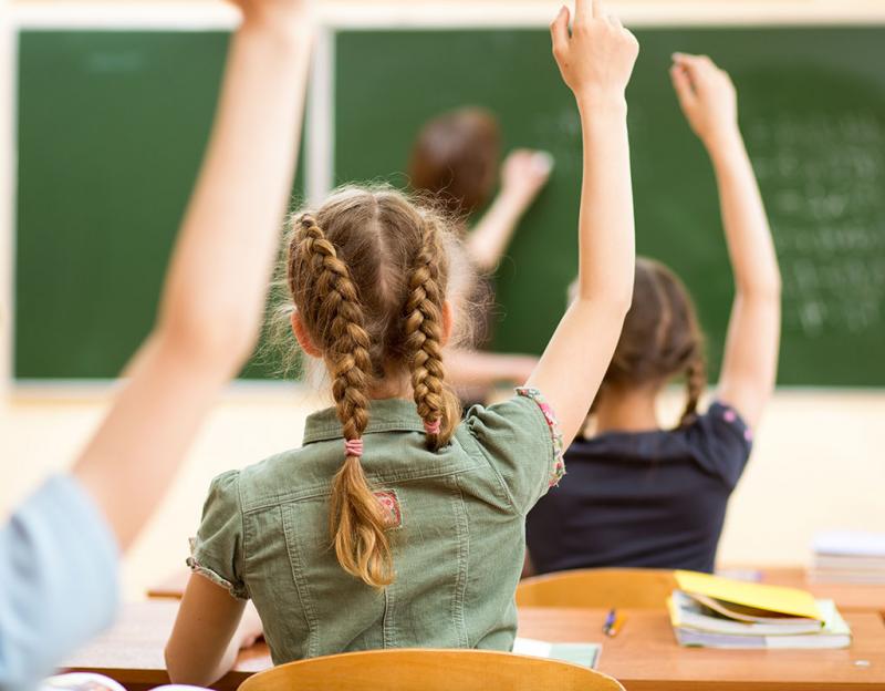 Students in a classroom image