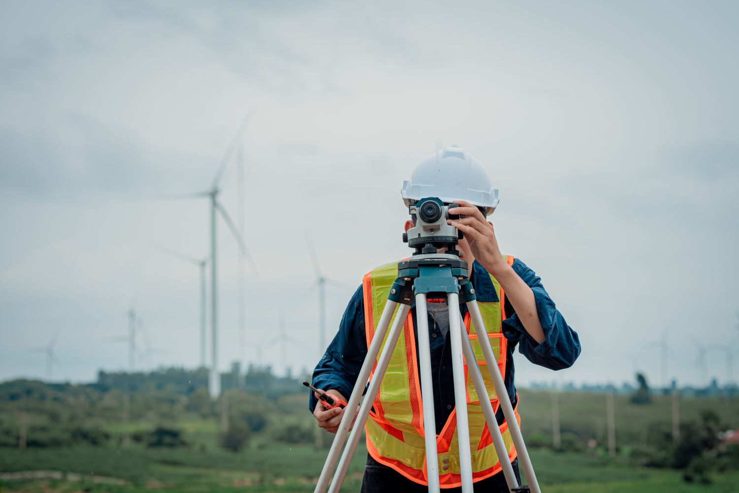 Surveyor using a survey tool image